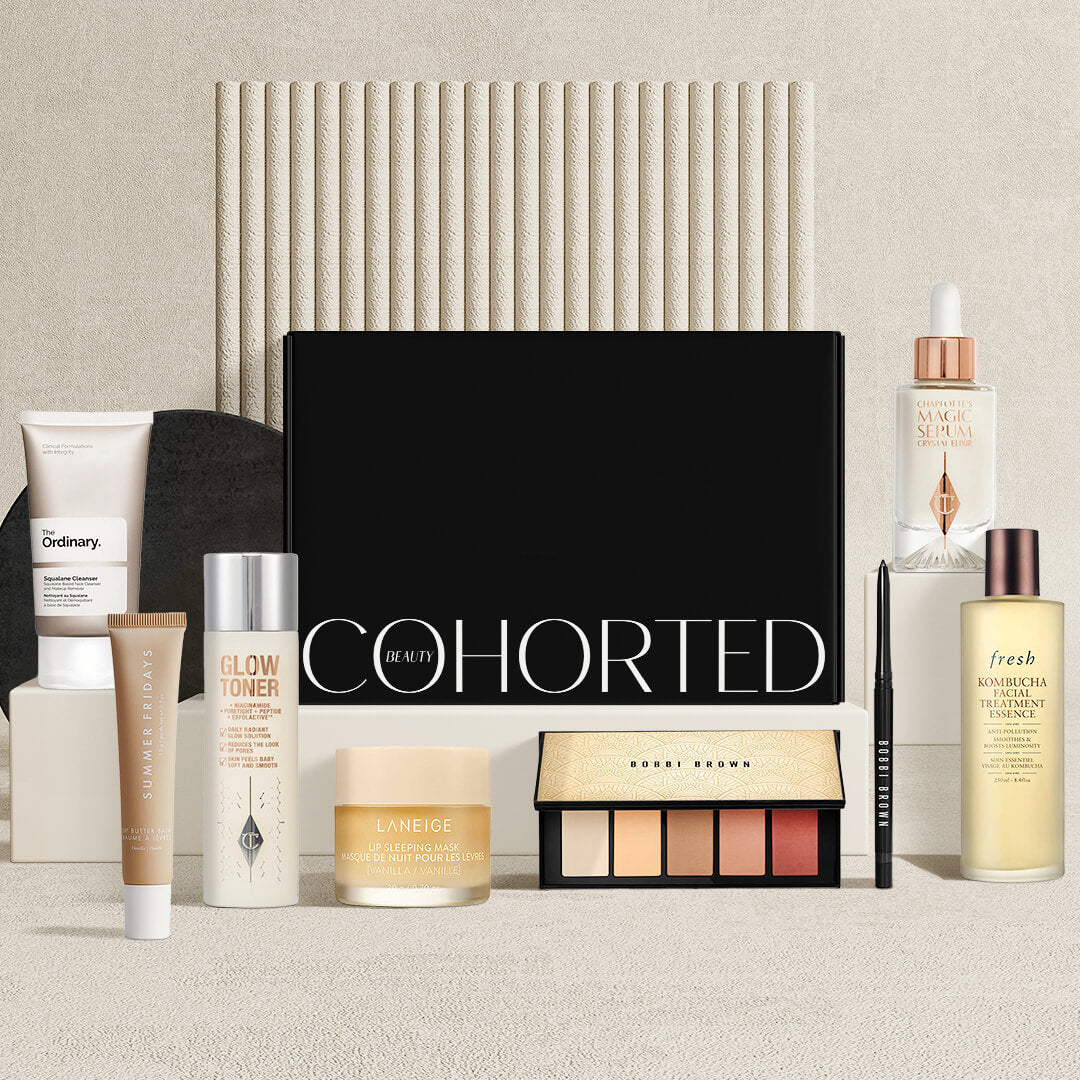 Cohorted, classic, beauty box, luxury, premium, beauty, edit, cosmetics, makeup, bodycare, haircare, skincare, gift, for her, no1, sustainable, packaging, eco-friendly