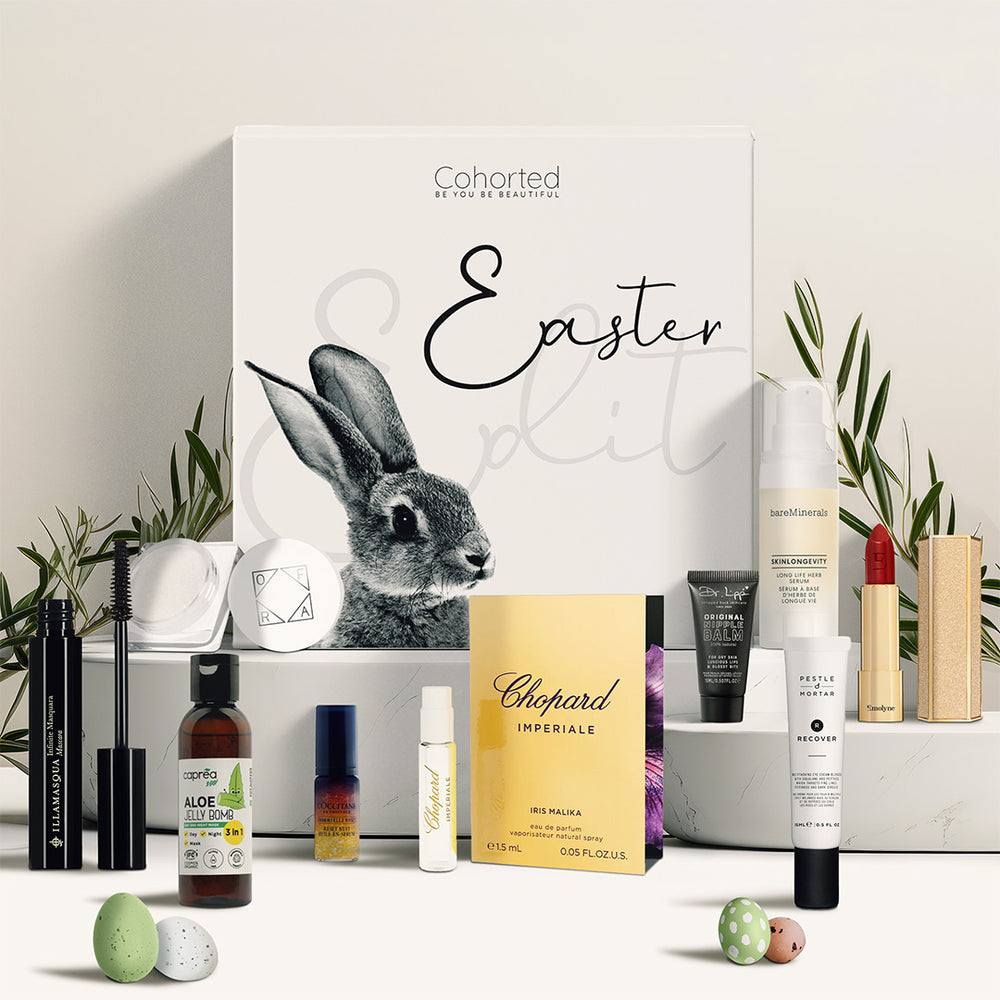 Cohorted, Easter Edit, Limited Edition, Beauty Box, cosmetics, makeup, skincare, fragrance, luxury, gifts, gift UK,