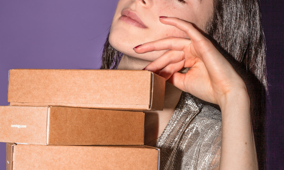 brown labeled box lot