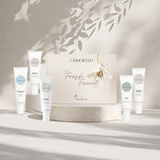 Complete Flânerie Skincare routine including Vivifying Serum, Retexturising Mask, Night Cream, Exfoliator and Cleanser