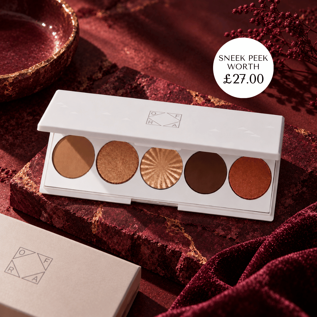 COHORTED The Luminous Luxe Edit, BOX VALUE £100+. Luxury subscription beauty box, UK, gift for her, OFRA, Cosmetics, Signature Palette Luxe £27.78, beauty box, makeup, eyeshadow palette