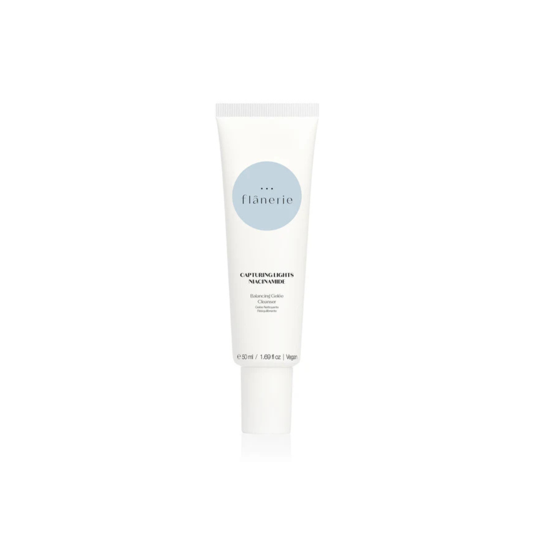 Flânerie Skincare Fresh Faced Beauty Box featuring five luxury skincare products worth £112. Balancing Gelee Cleanser 50ml