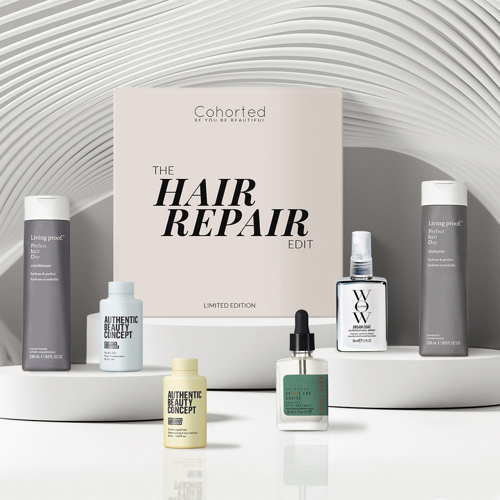 Cohorted, hair repair, beauty box, luxury, exclusive, edit, limited edition, haircare, gift, gifts, uk 